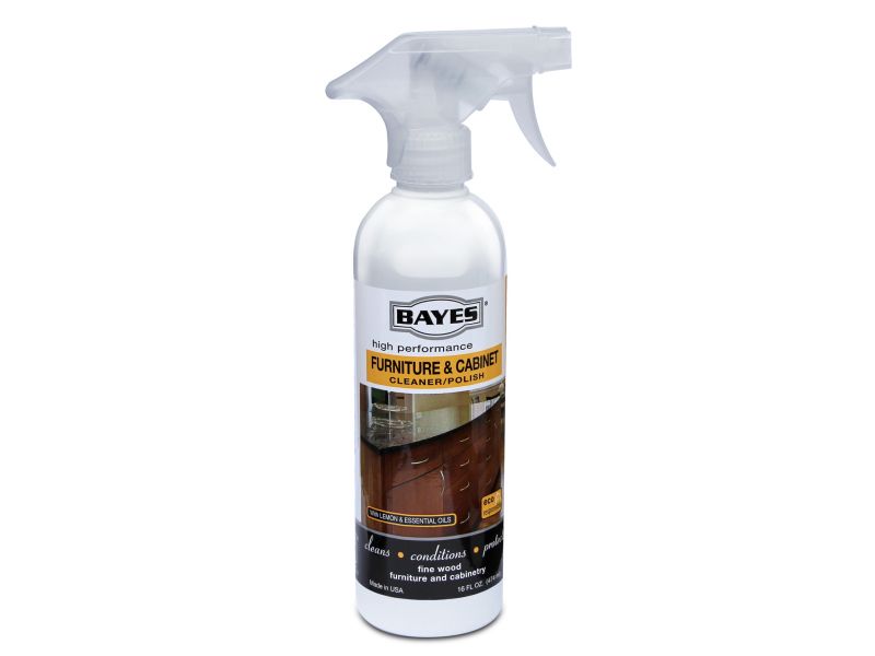 Bayes High-Performance Furniture, Cabinet Cleaner and Polish - Cleans, Conditions, and Preserves Fine Wood Furniture and Cabinetry
